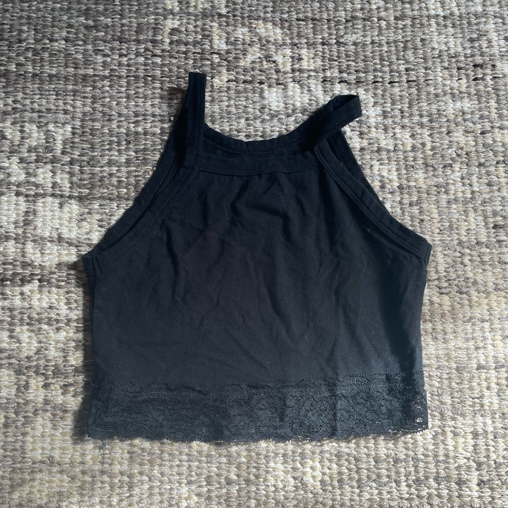 Black Lace Halter